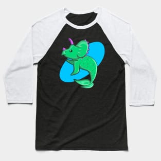 Dinosaur Mermaid - Triceratops Baseball T-Shirt